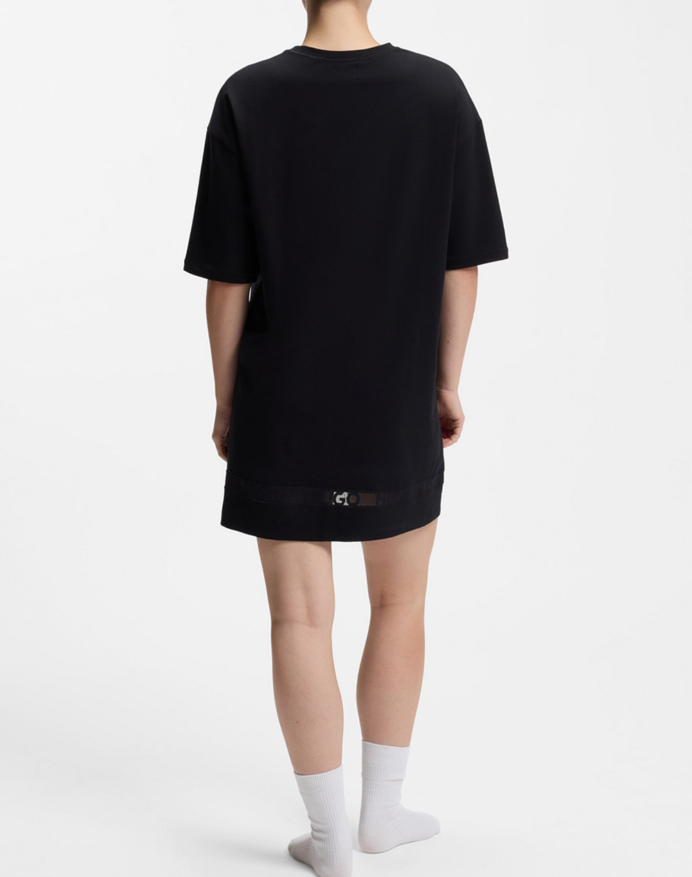HUGO MESH LOGO NIGHTY 10277442 01 50561598-001 Black φωτογραφία