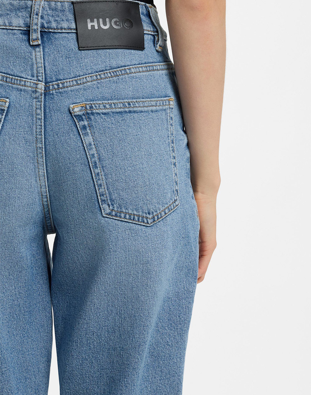 Hugo Garlene 10274700 01 50556442-445 Denimlightblue Γυναικεία ρούχα παντελόνια Jean 5P Cargo Politikos Shop Πολιτικός