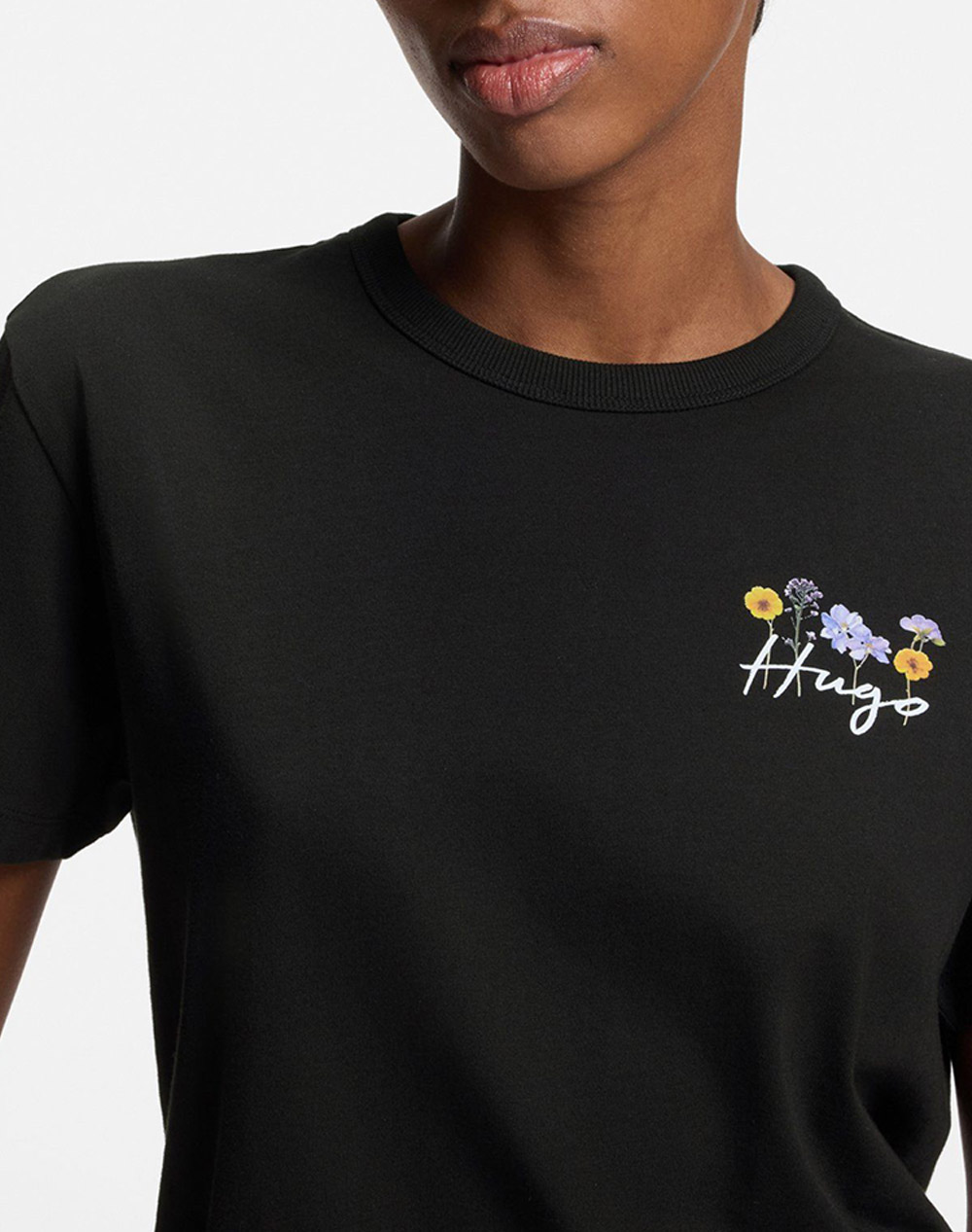 Hugo Destrel 4 10268981 01 50555813-001 Black Γυναικεία ρούχα μπλούζες Τ-Shirt Politikos Shop Πολιτικός