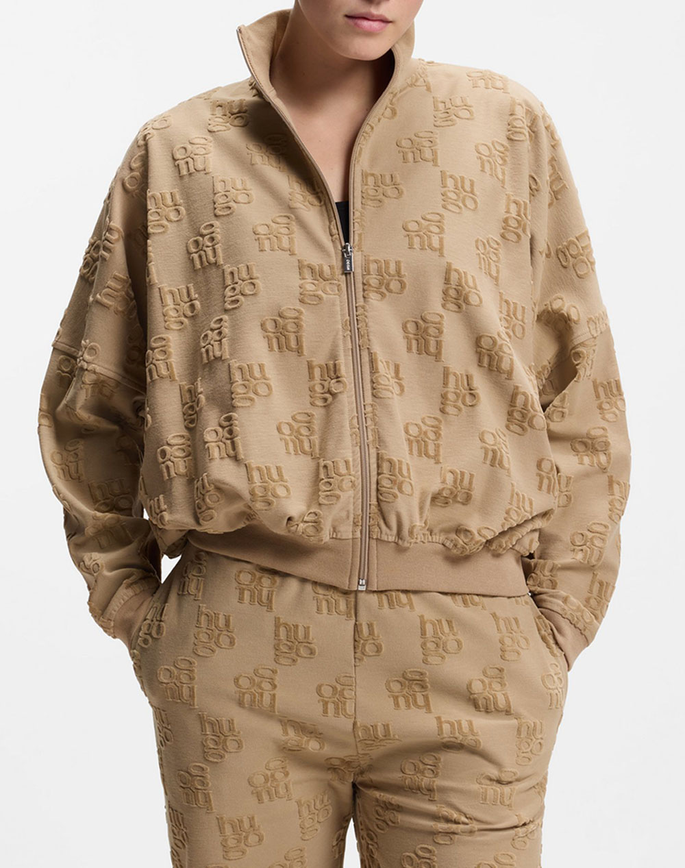 HUGO TERRYMONOGRAM_JACKET 10271234 01 50556831-232 SandyBrown