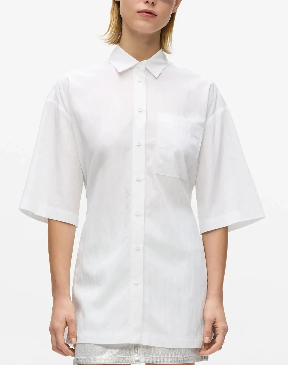 KARL LAGERFELD JEANS KLJ RELAXED BLOUSE B2W11022-100 White