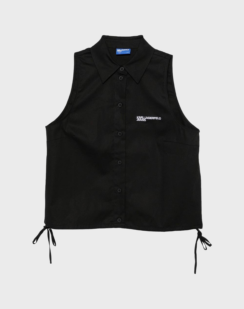 KARL LAGERFELD JEANS KLJ SLEEVELESS BLOUSE B2W11020-999 Black