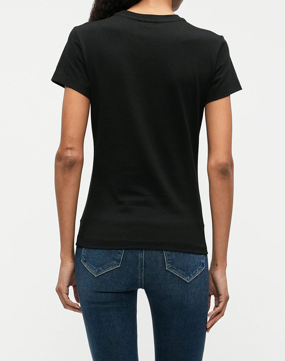 KARL LAGERFELD JEANS KLJ SLIM SS REFLECTION TEE B1W17053-999 Black φωτογραφία