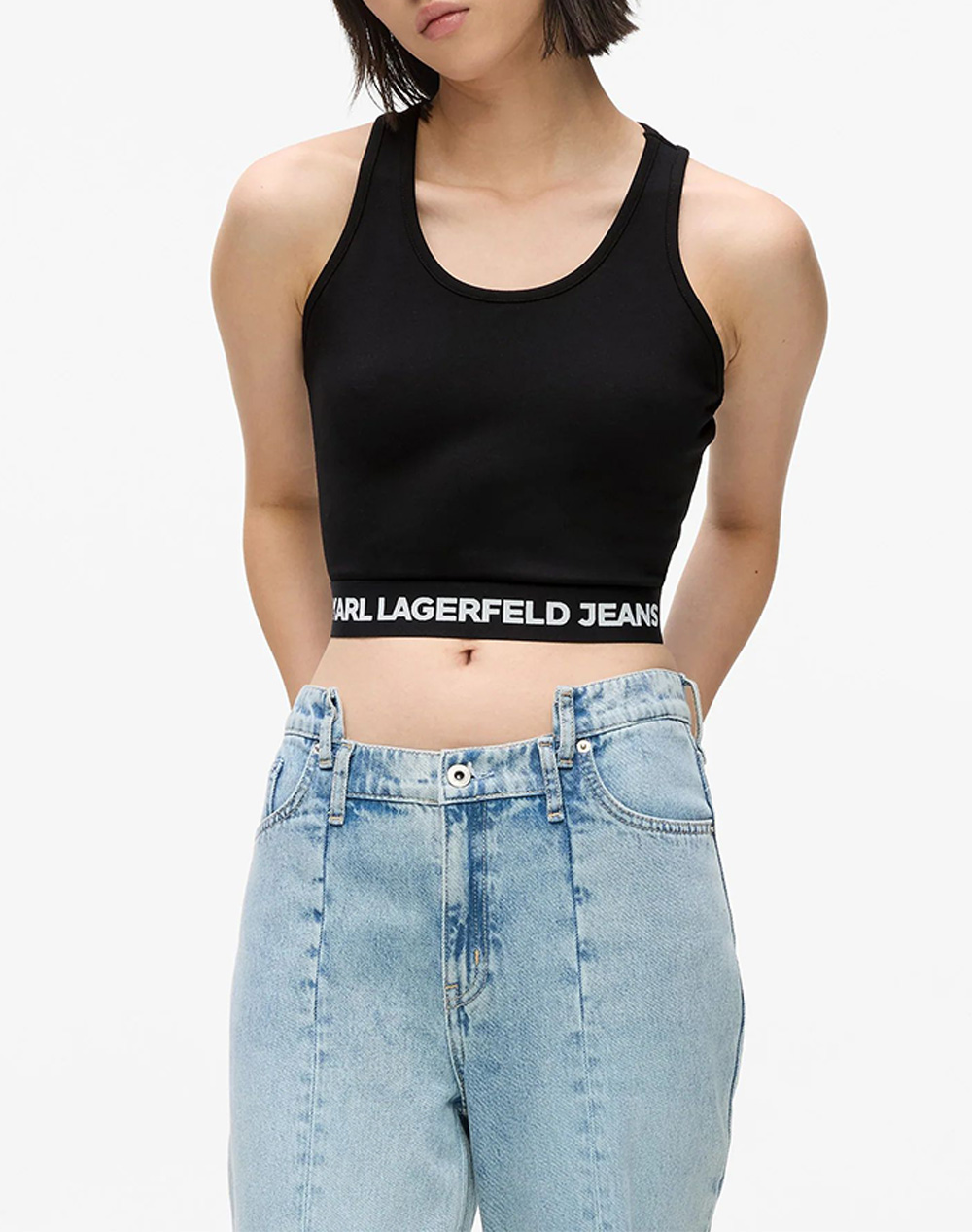 KARL LAGERFELD JEANS KLJ MILANO TANK B1W17048-999 Black