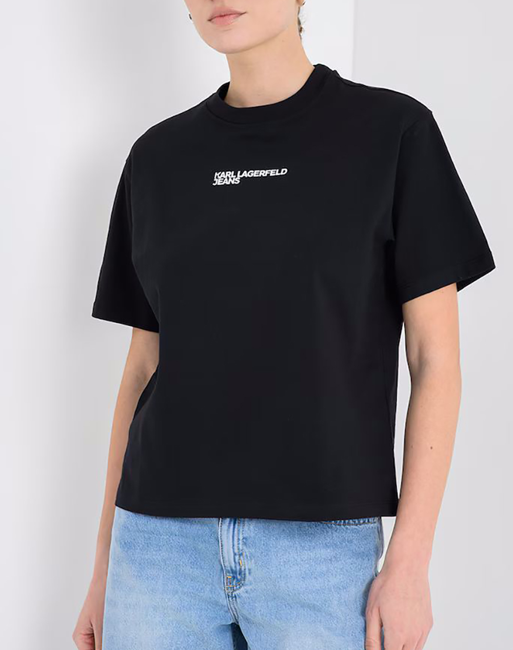 KARL LAGERFELD JEANS KLJ REG SS FRAME TEE B2W17069-999 Black