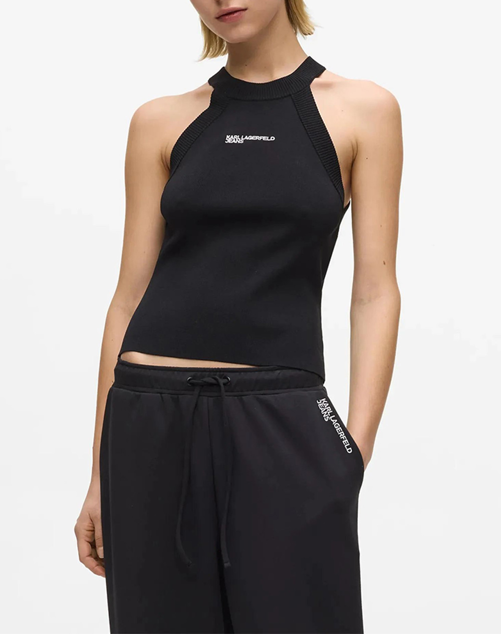 KARL LAGERFELD JEANS KLJ KNITTED TANK B2W18022-999 Black