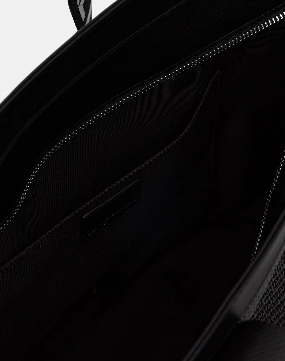 Karl Lagerfeld Jeans Klj Box Logo Raffia Shopper B2W30113-999 Black Γυναικεία αξεσουάρ τσάντες Politikos Shop Πολιτικός