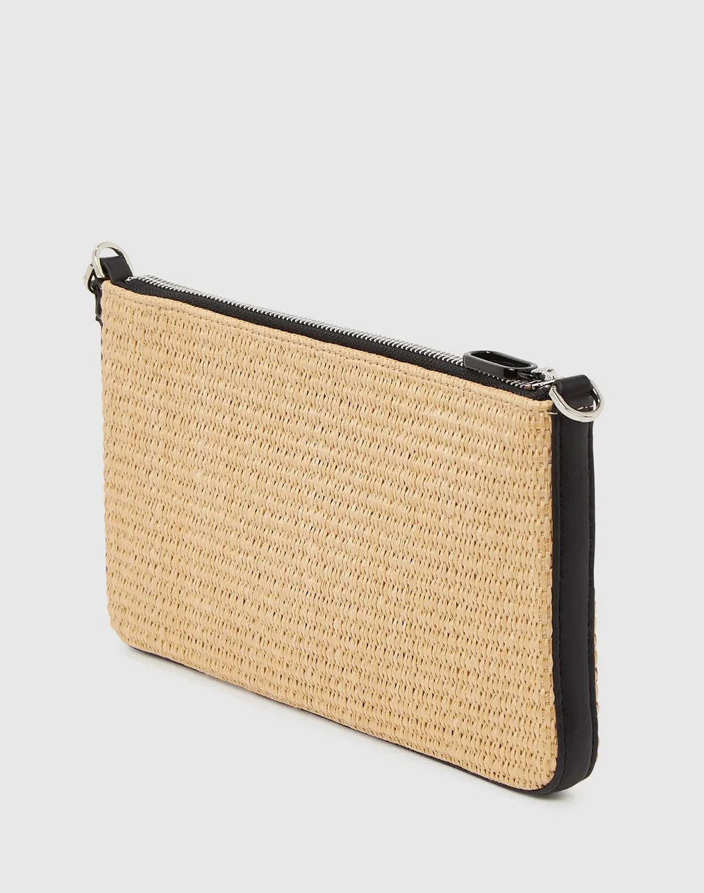 KARL LAGERFELD JEANS KLJ BOX LOGO RAFFIA POUCH B2W30213-106 Biege