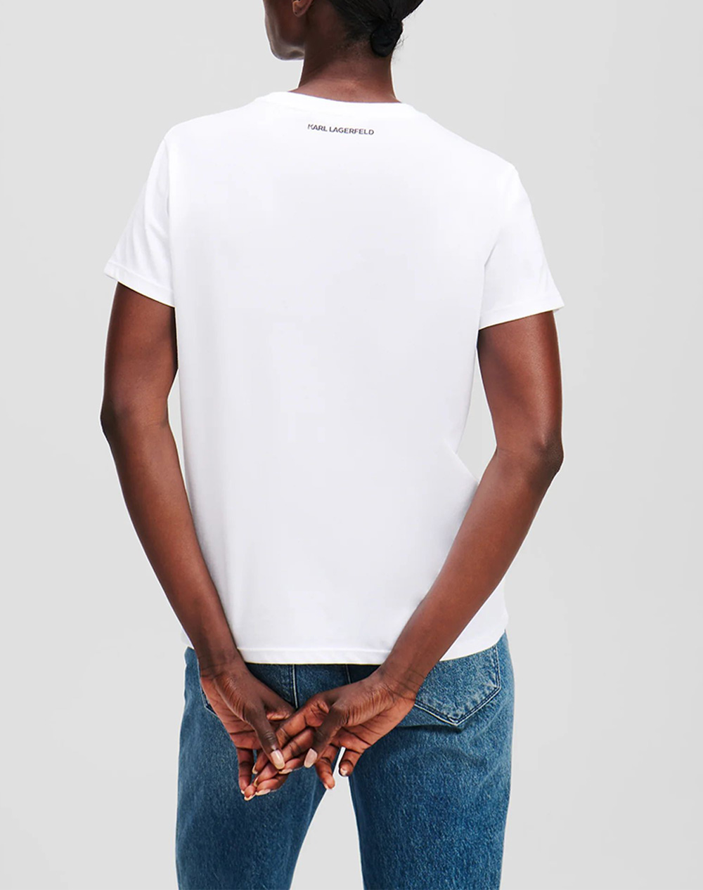 KARL LAGERFELD JEANS IKON RS DUO T-SHIRT A1W17131-100 White