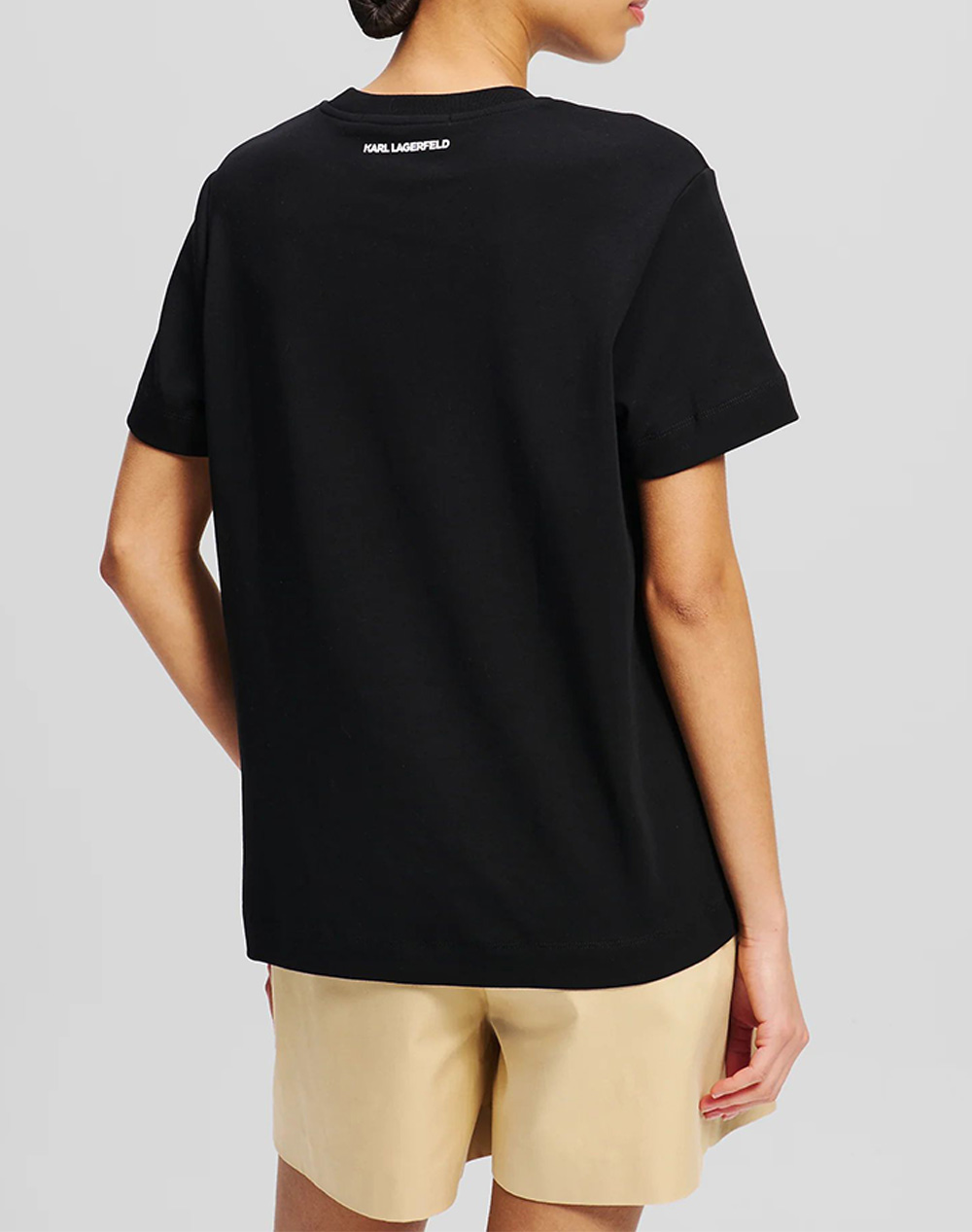 KARL LAGERFELD JEANS IKON AQUARELLE K T-SHIRT A1W17130-999 Black