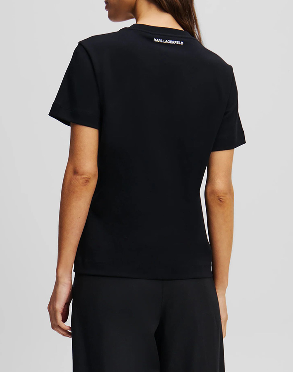 KARL LAGERFELD IKON AQUARELLE C T-SHIRT A2W17119-999 Black