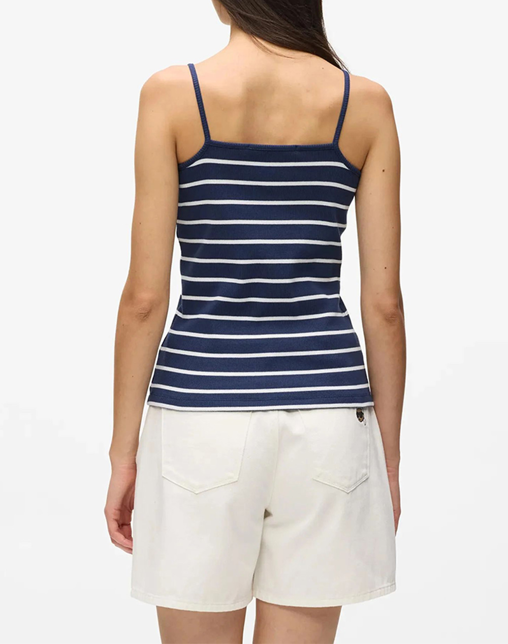 KARL LAGERFELD IKON STRIPED TANK TOP B2W17036-2NL NavyBlue