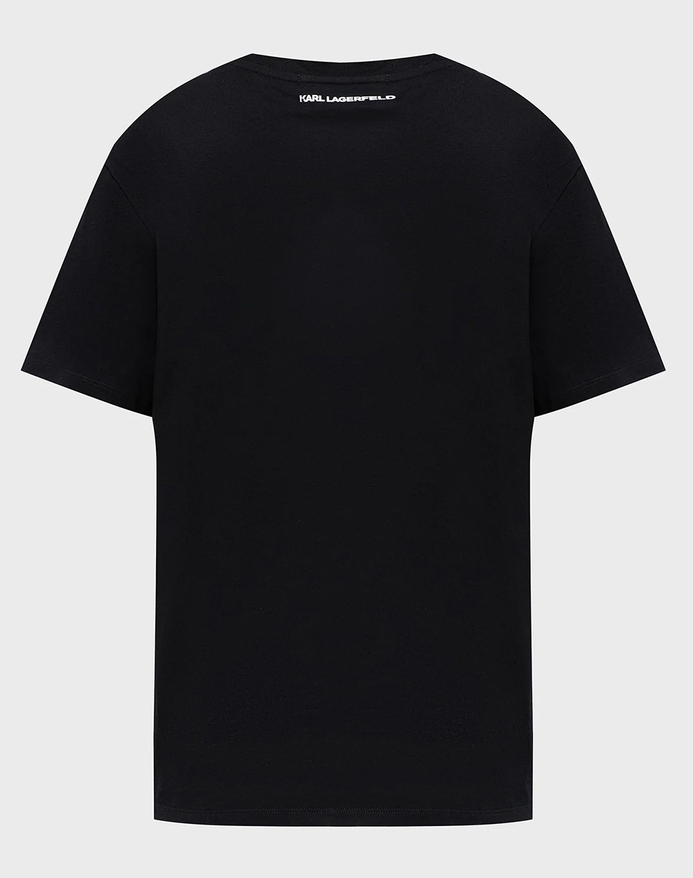 KARL LAGERFELD IKON PEEK A BOO POCKET T-SHIRT B2W17081-999 Black