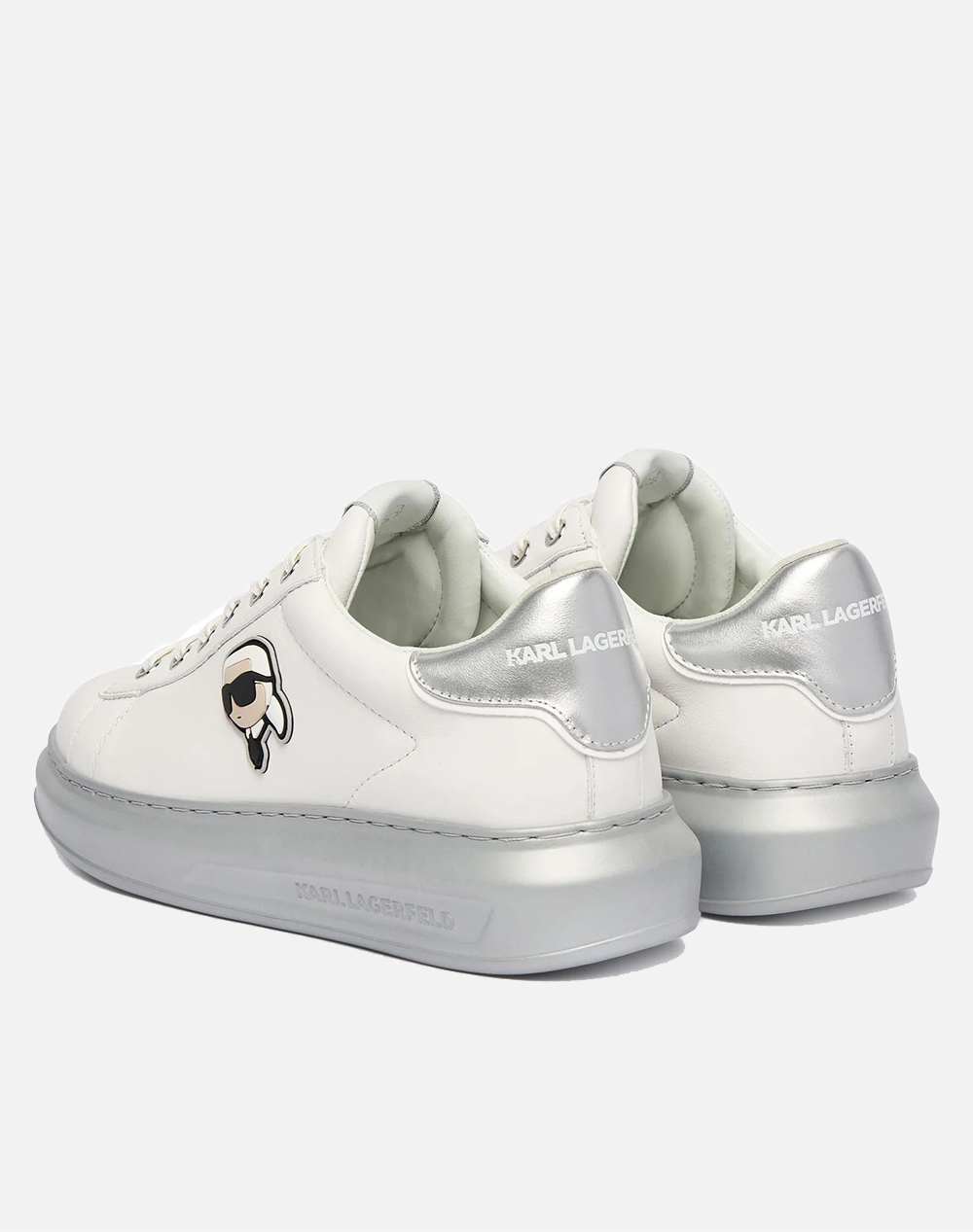 Karl Lagerfeld Kapri Nft Metalik Lo Lace Kl62530P-01S Cream Γυναικεία παπούτσια Sneakers Politikos Shop Πολιτικός