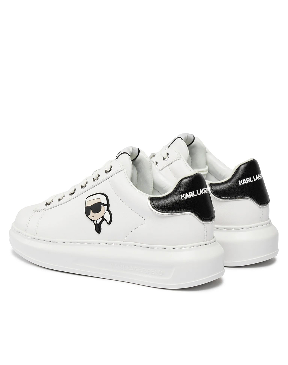 Karl Lagerfeld Kapri Nft Lo Lace Kl62530N-011 White Γυναικεία παπούτσια Sneakers Politikos Shop Πολιτικός