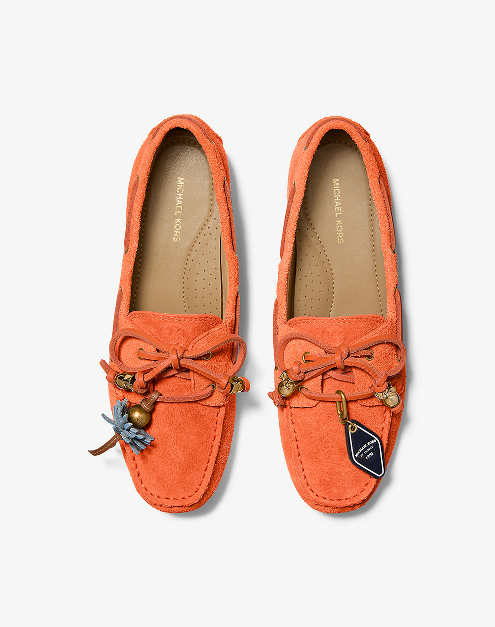 Michael Kors 40S6Fafr2S Μοκασινια Loafers 40S6Fafr2S-835 Orange Γυναικεία παπούτσια Μπαλαρινες Politikos Shop Πολιτικός