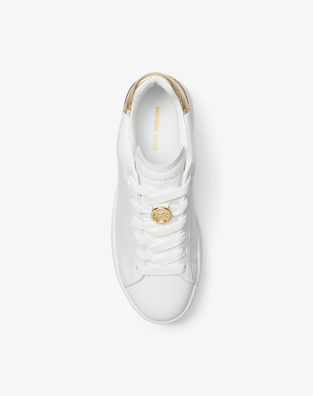 Michael Kors Cup Sole 43F5Dtfs3L-740 White Γυναικεία παπούτσια Sneakers Politikos Shop Πολιτικός