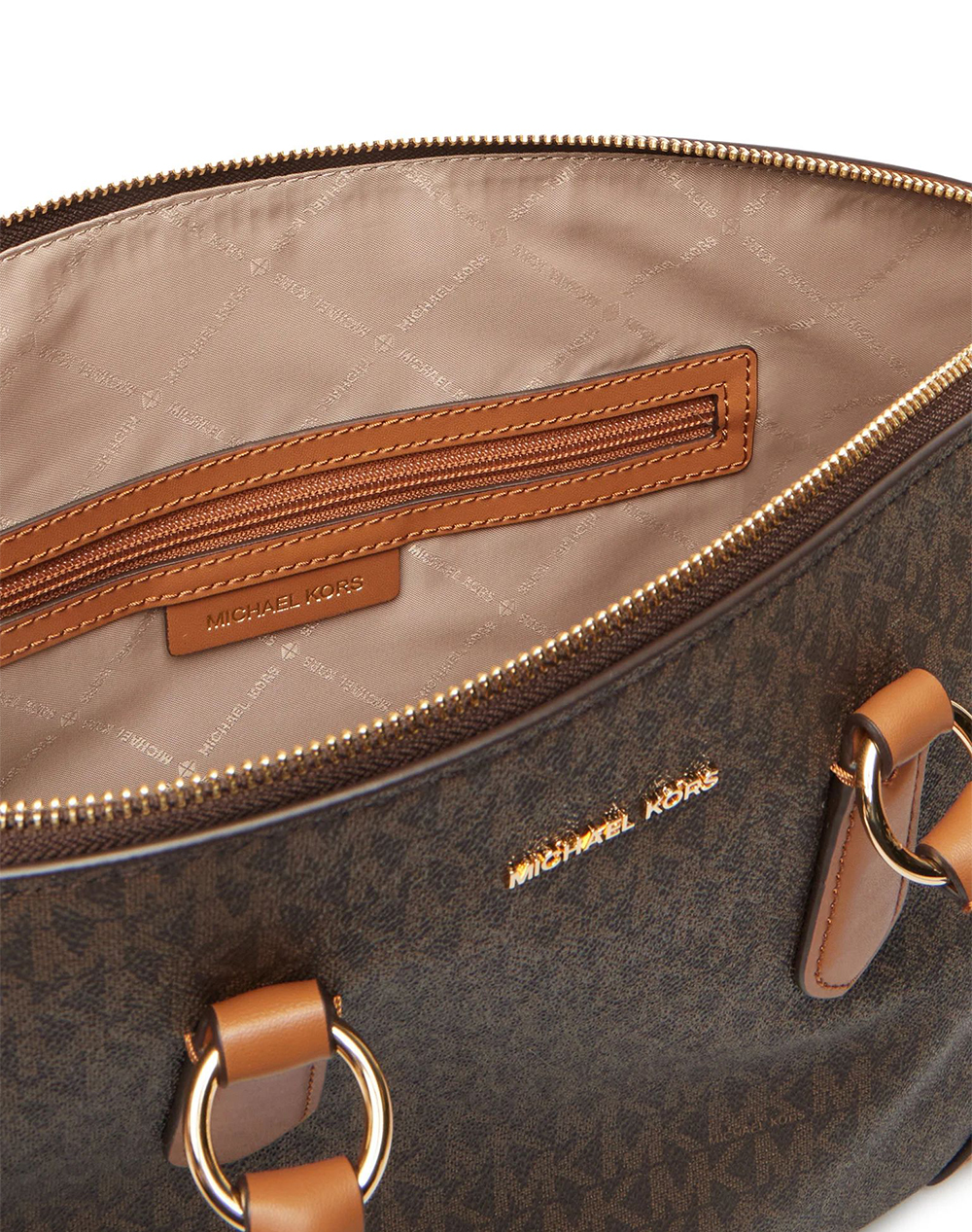 Michael Kors Satchel 30R6G1Ws7B-252 Darkbrown Γυναικεία αξεσουάρ τσάντες Politikos Shop Πολιτικός