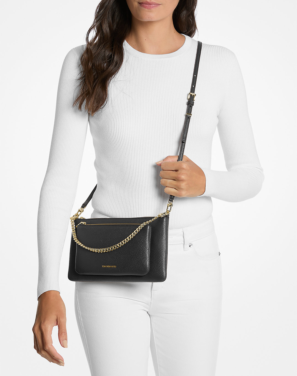 Michael Kors Jet Set 32F5Gj6C8L-001 Black Γυναικεία αξεσουάρ τσάντες Politikos Shop Πολιτικός