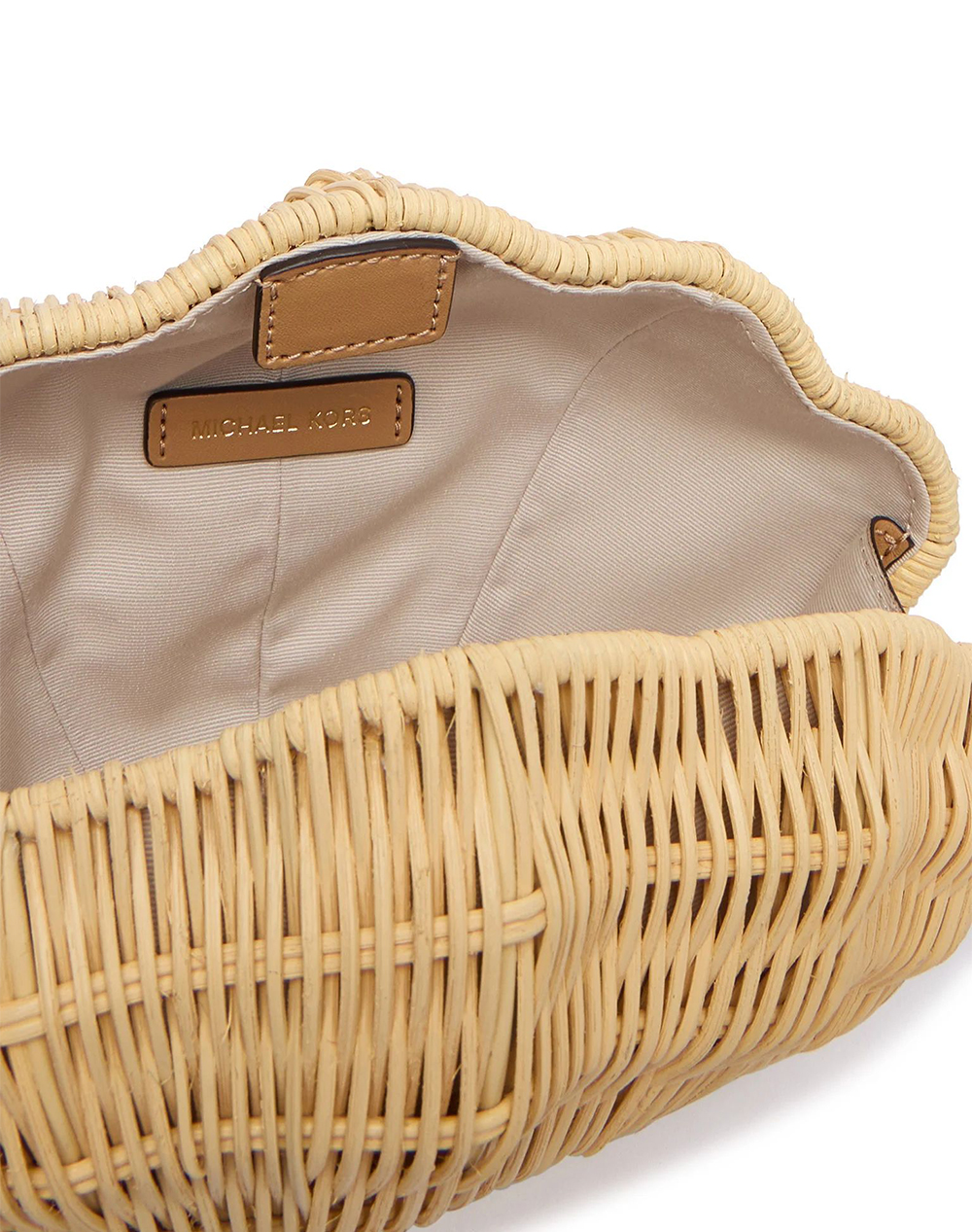 Michael Kors 30S6G16C5W Shelly Clutch 30S6G16C5W-270 Biege Γυναικεία αξεσουάρ τσάντες Politikos Shop Πολιτικός