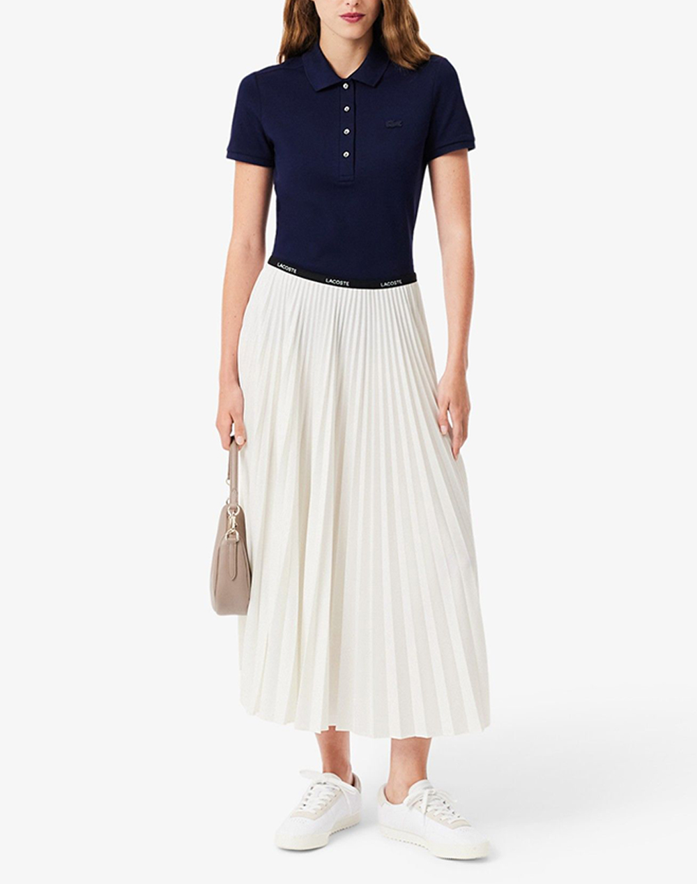 Lacoste Φούστα Skirts 3Jf1402-70V Offwhite Γυναικεία ρούχα φούστες Politikos Shop Πολιτικός