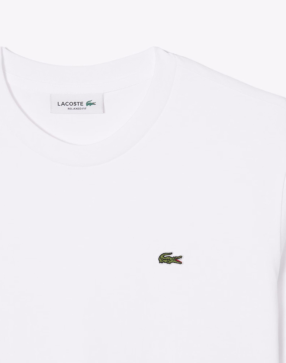 Lacoste Μπλούζα Κμ Tee-Shirt Ss 3Tf7215-001 White Γυναικεία ρούχα μπλούζες Τ-Shirt Politikos Shop Πολιτικός