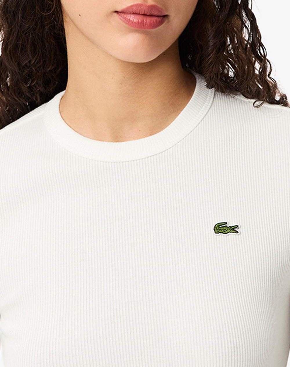 Lacoste Μπλούζα Κμ Tee-Shirt 3Tf5538-70V Offwhite Γυναικεία ρούχα μπλούζες Τ-Shirt Politikos Shop Πολιτικός