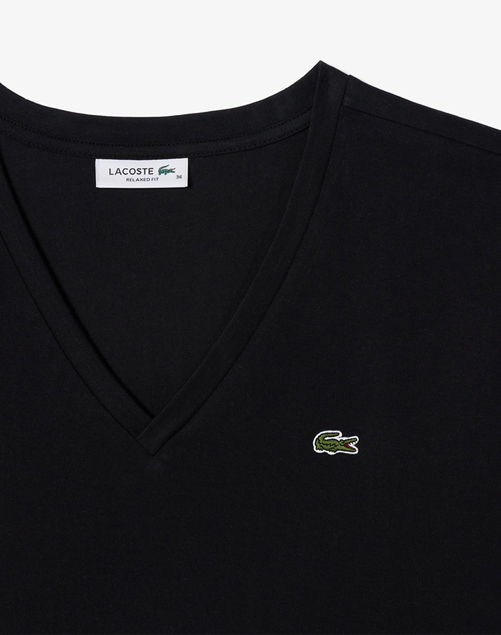 Lacoste Μπλούζα Κμ Tee-Shirt Ss 3Tf7300-031 Black Γυναικεία ρούχα μπλούζες Τ-Shirt Politikos Shop Πολιτικός