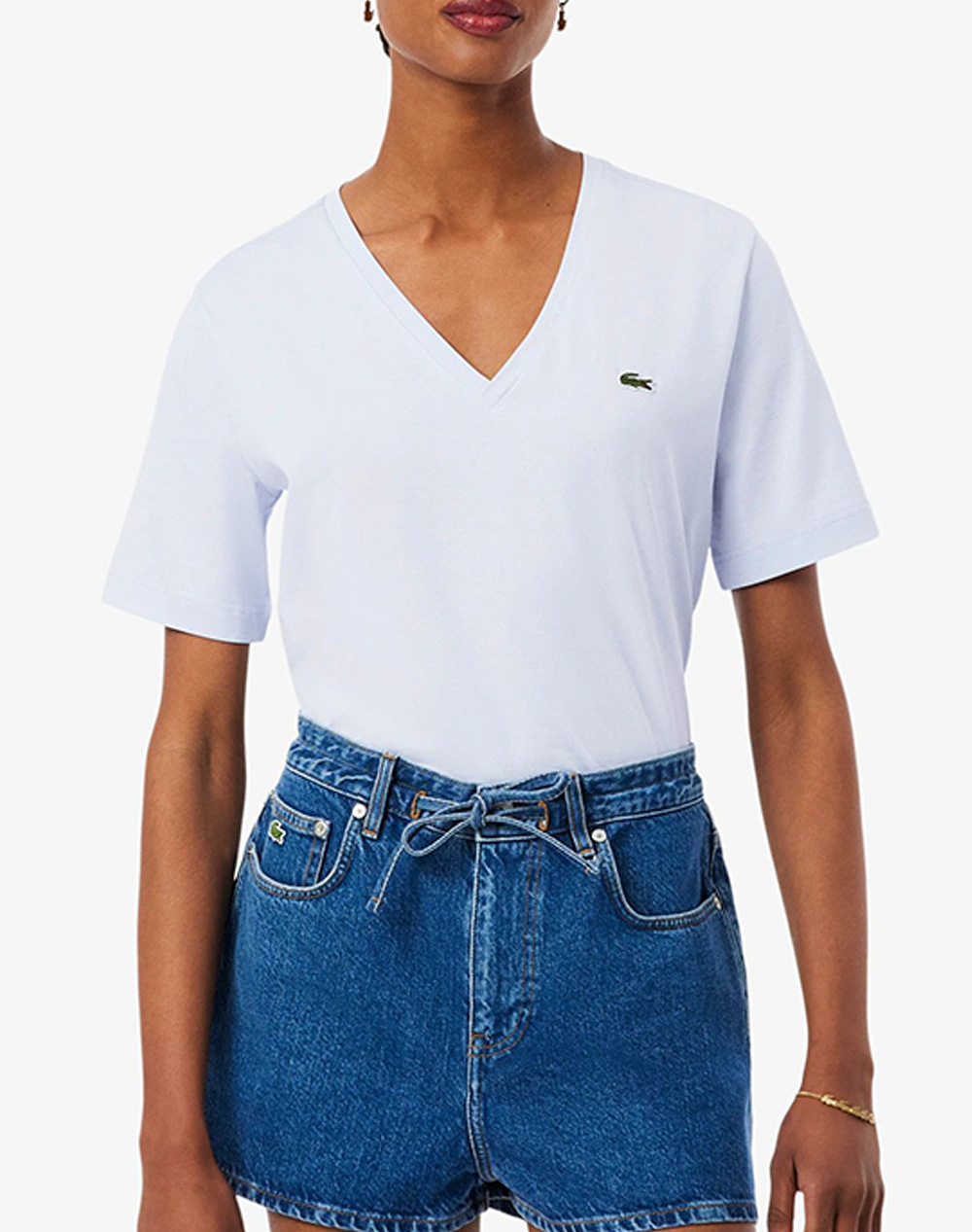 LACOSTE ΜΠΛΟΥΖΑ ΚΜ TEE-SHIRT SS 3TF7300-J2G LightBlue