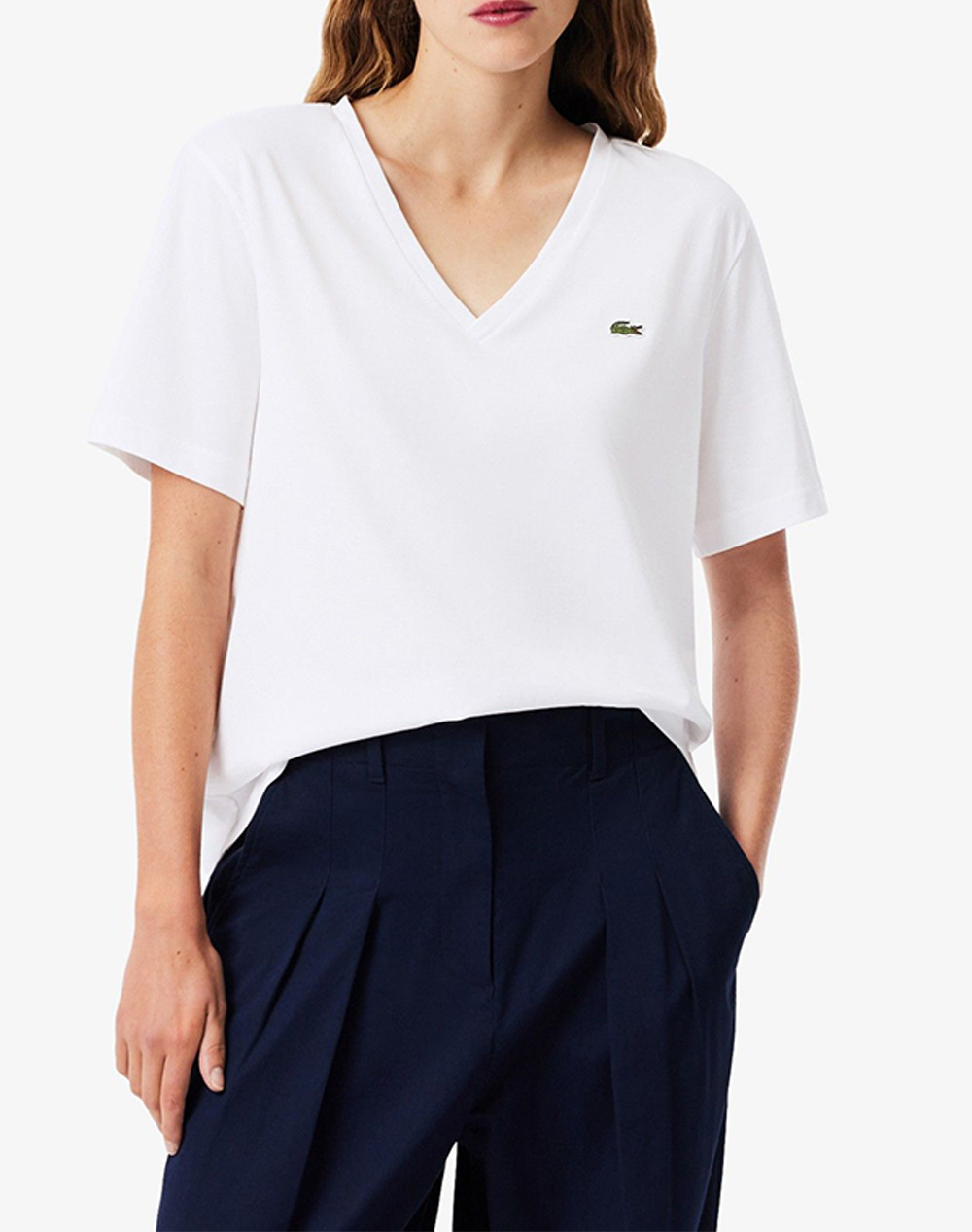 LACOSTE ΜΠΛΟΥΖΑ ΚΜ TEE-SHIRT SS 3TF7300-001 White