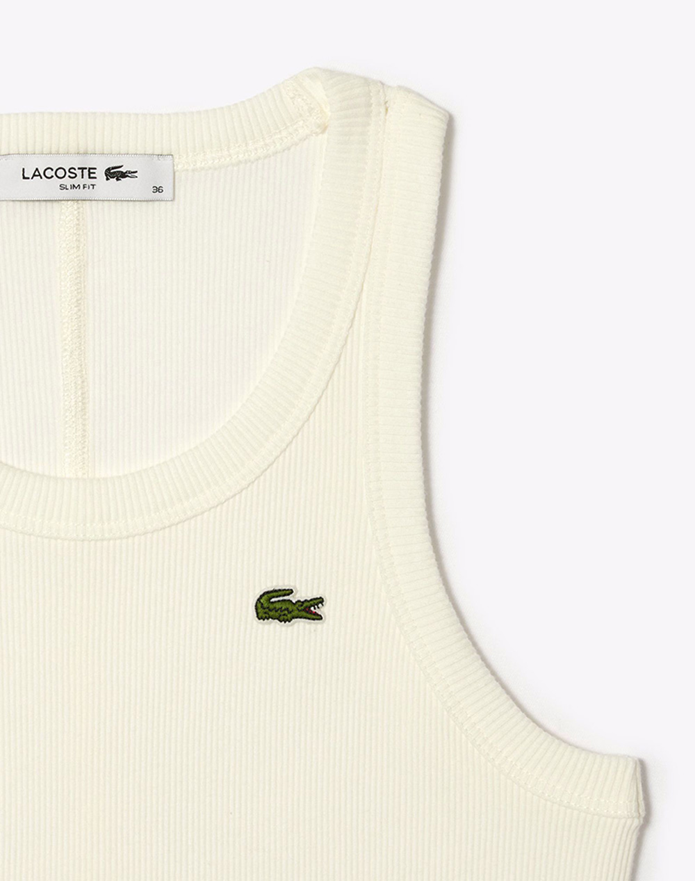 Lacoste Μπλούζα Χμ Tee-Shirt 3Tf5388-70V Cream Γυναικεία ρούχα μπλούζες Τοπ Κορμακια Politikos Shop Πολιτικός