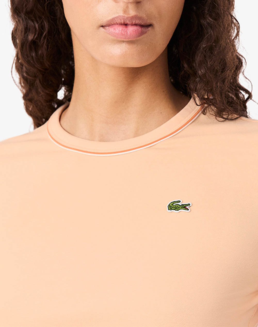 Lacoste Μπλούζα Κμ Tee-Shirt Ss 3Tf5289-3Xi Coral Γυναικεία ρούχα μπλούζες Τ-Shirt Politikos Shop Πολιτικός