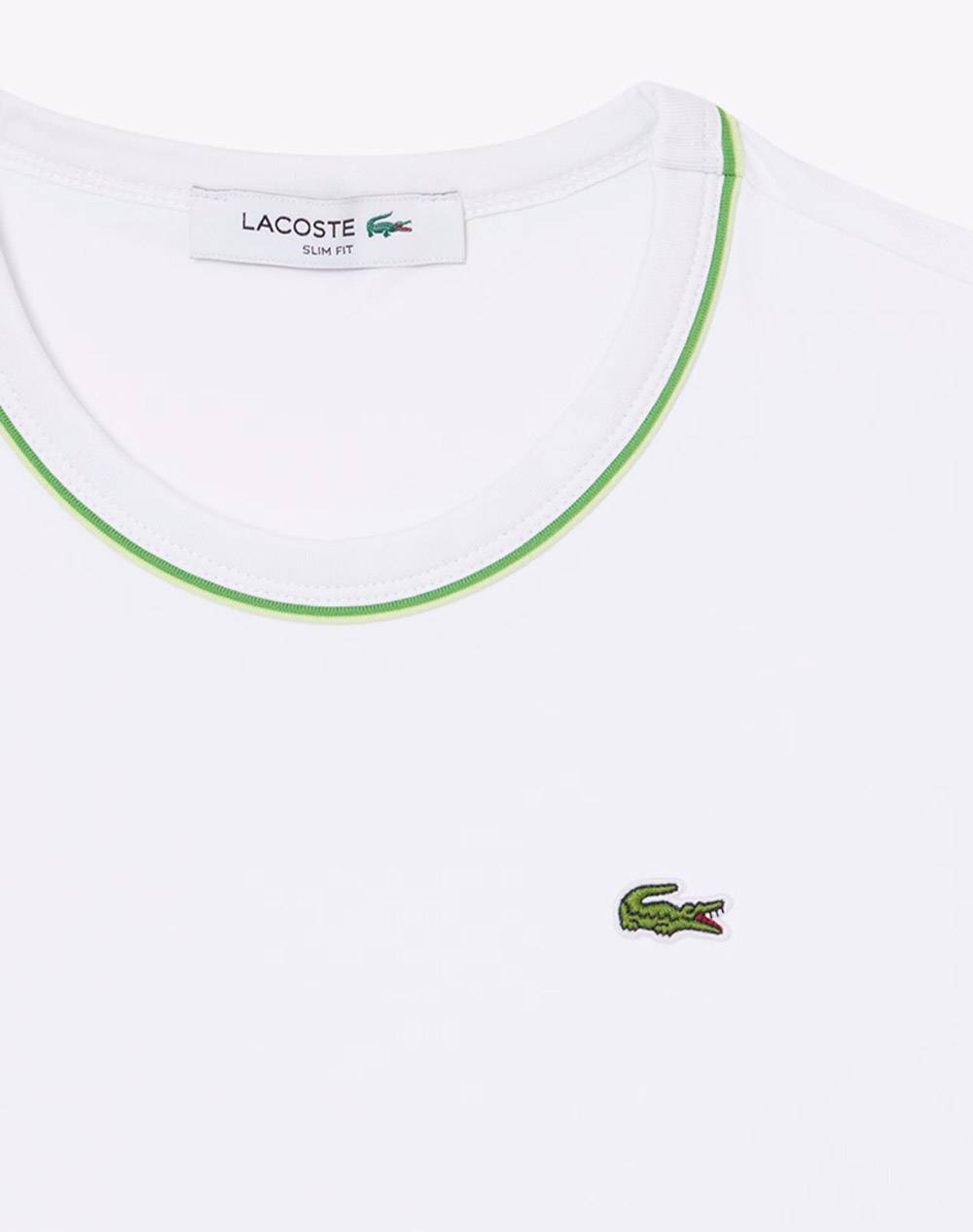 Lacoste Μπλούζα Κμ Tee-Shirt Ss 3Tf5289-3Sm Offwhite Γυναικεία ρούχα μπλούζες Τ-Shirt Politikos Shop Πολιτικός