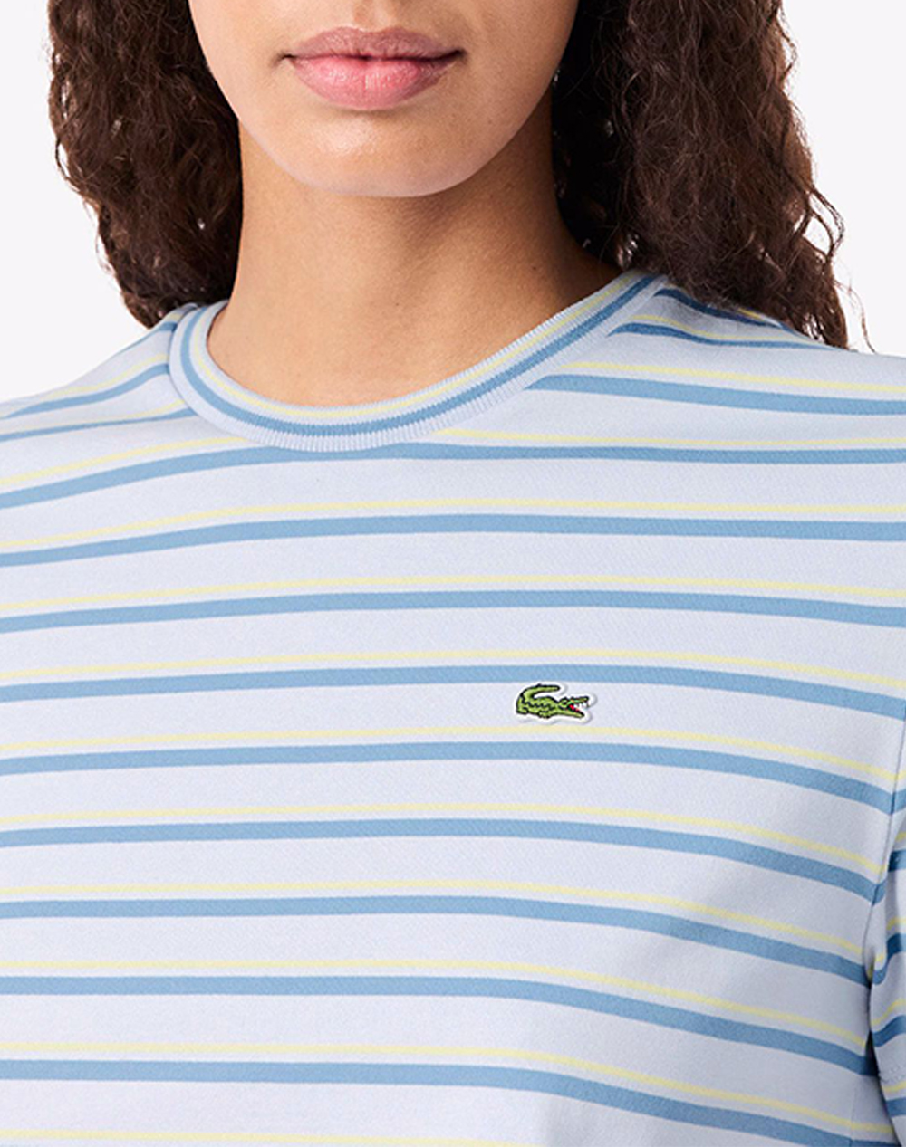 Lacoste Μπλούζα Κμ Tee-Shirt Ss 3Tf7574-4Bi Lightblue Γυναικεία ρούχα μπλούζες Τ-Shirt Politikos Shop Πολιτικός