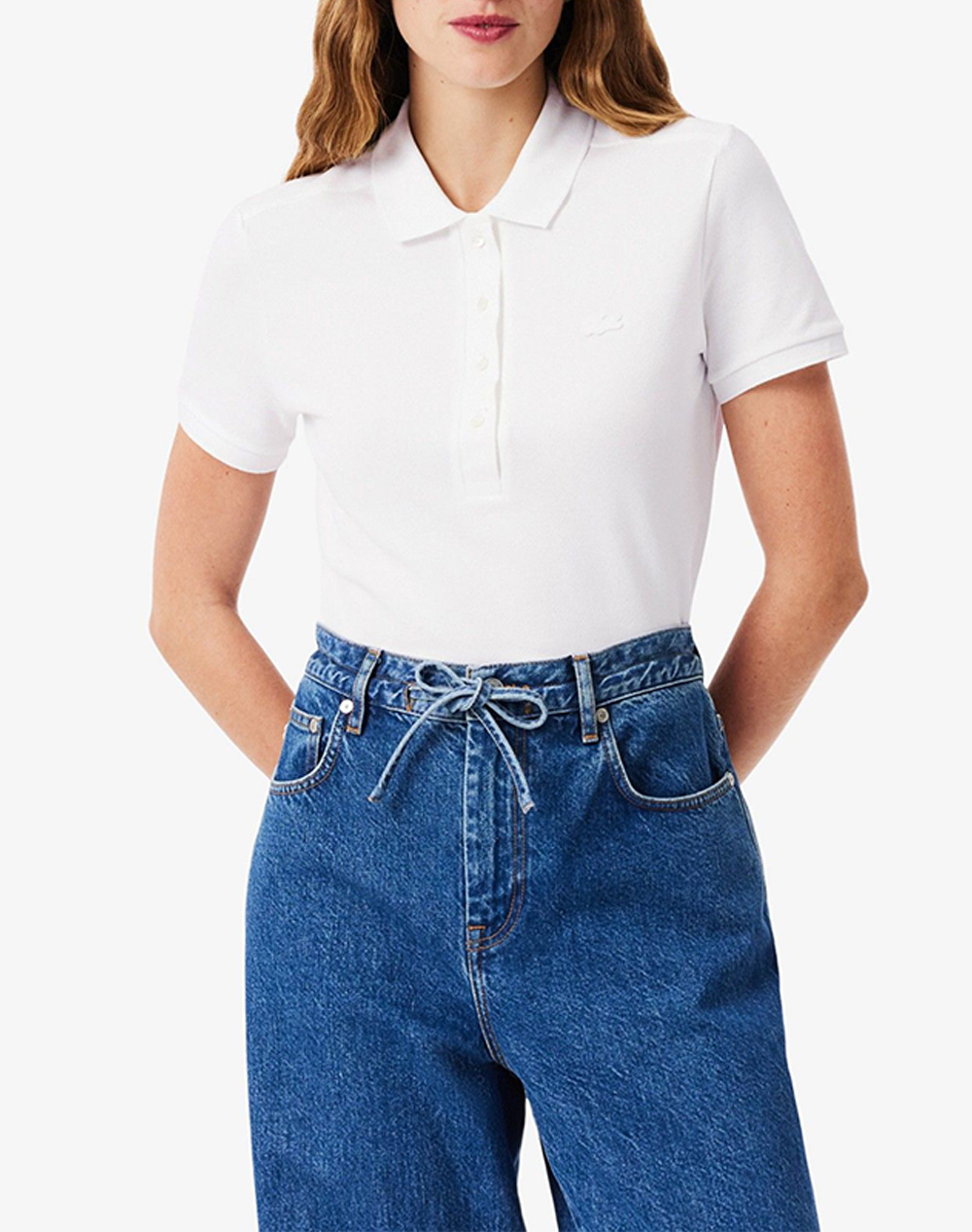 LACOSTE ΜΠΛΟΥΖΑ ΚΜ POLO SS 3PF5462-001 White