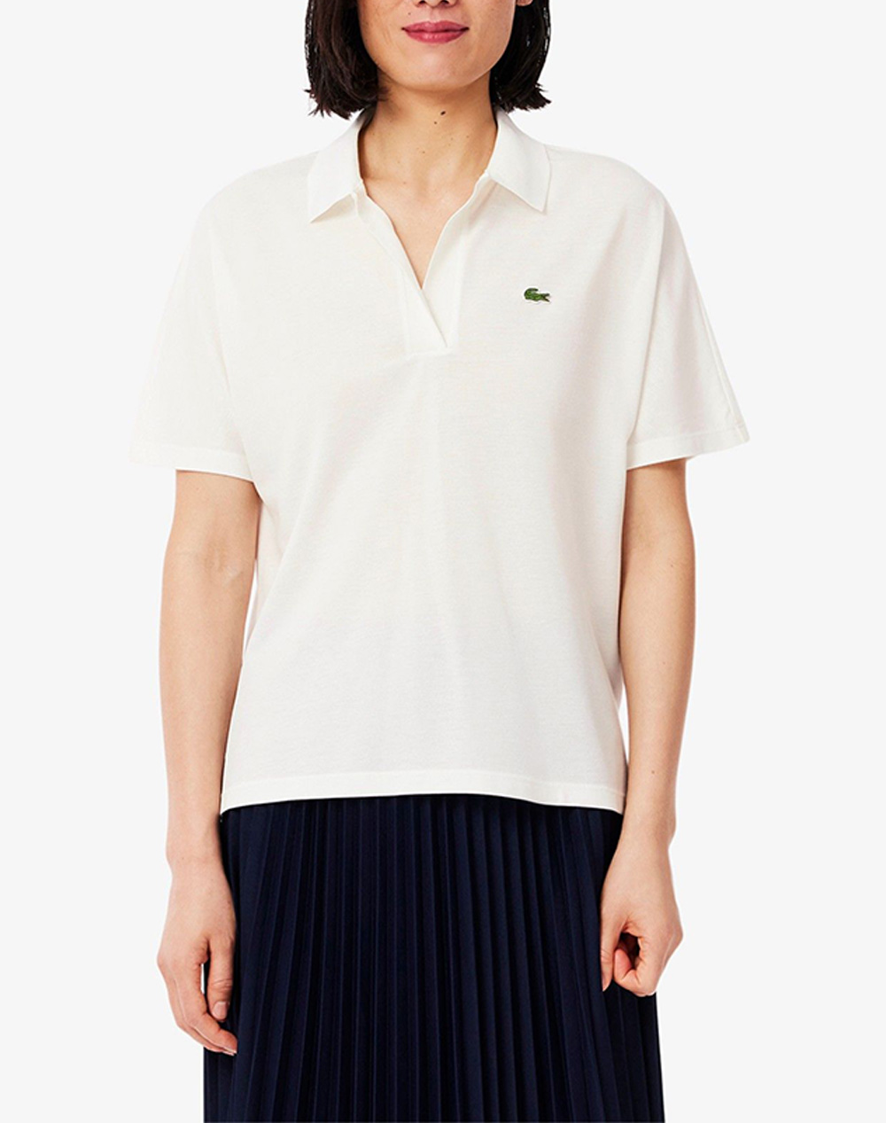 LACOSTE ΜΠΛΟΥΖΑ ΠΟΛΟ ΚΜ POLO SS 3PF1123-70V Cream