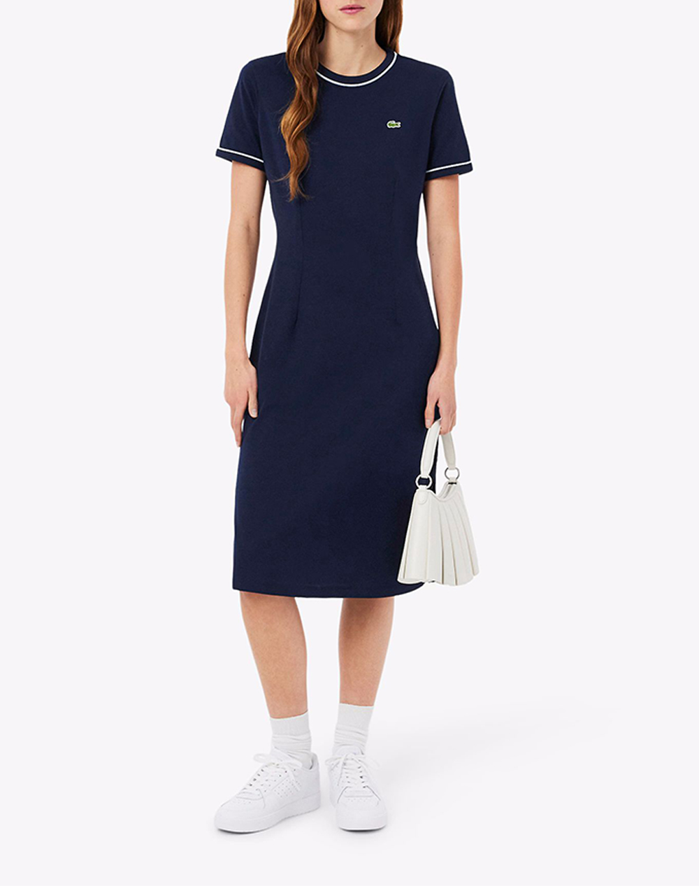 Lacoste Φόρεμα Κμ 3Ef9855-3Ui Navyblue Γυναικεία ρούχα φορέματα Politikos Shop Πολιτικός