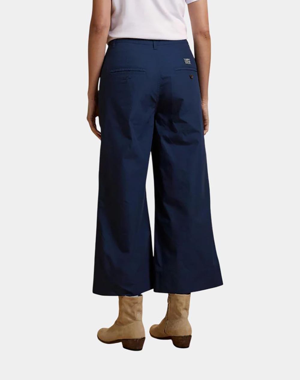 LA MARTINA LA MARTINA ΠΑΝΤΕΛΟΝΙ WOMAN WIDE LEG PANTS HD POPLIN 3LMWCT002-07017 NavyBlue - 2