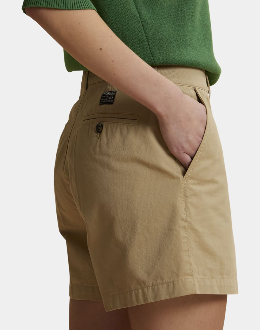 La Martina Βερμουδα Woman Bermuda Cotton Twill 3Lmwcb001-04167 Biege Γυναικεία ρούχα Σορτς Βερμουδες Politikos Shop Πολιτικός