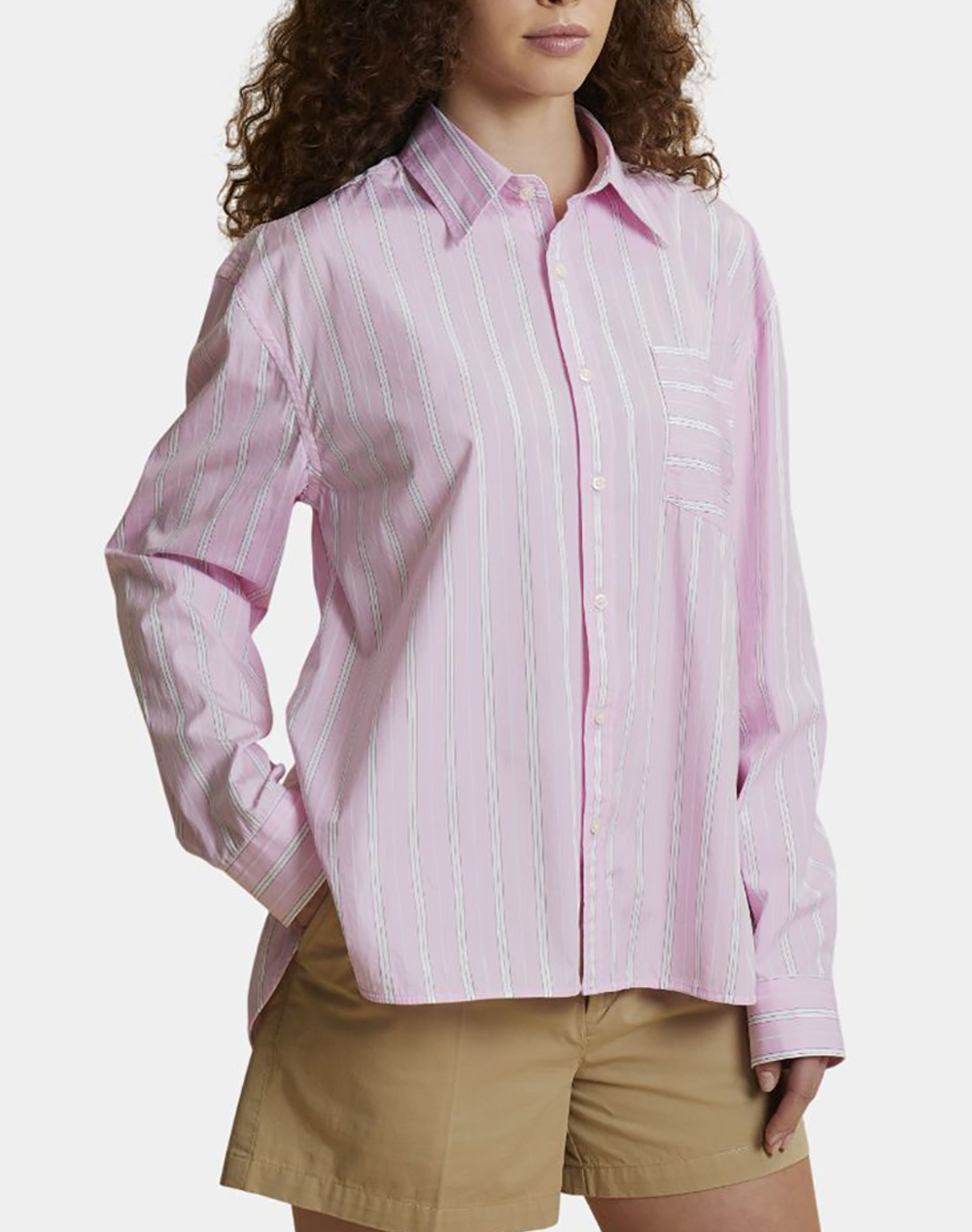 LA MARTINA LA MARTINA ΠΟΥΚΑΜΙΣΟ ΜΜ WOMAN SHIRT L/S STRIPED POPLIN 3LMWCC006-S5247 Pink