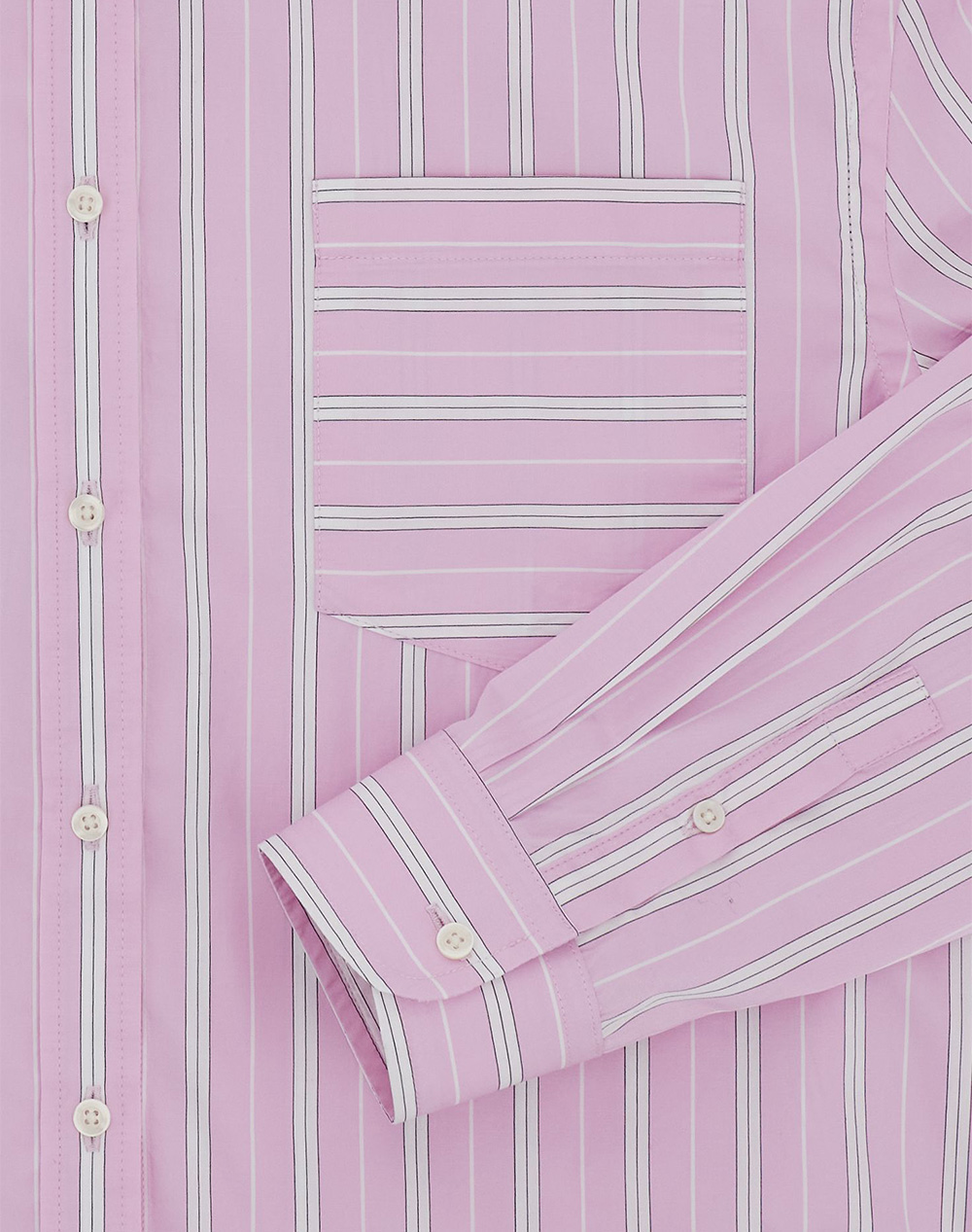 La Martina Πουκαμισο Μμ Woman Shirt L S Striped Poplin 3Lmwcc006-S5247 Pink Γυναικεία ρούχα πουκάμισα Politikos Shop Πολιτικός