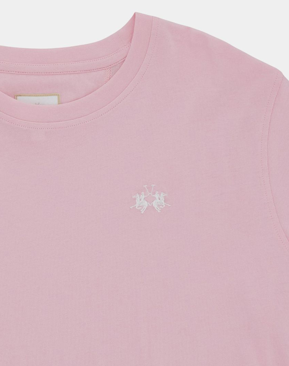 La Martina Μπλούζα T-Shirt Κμ Woman S 40 1 Cotton 3Lmwcr002-05221 Pink Γυναικεία ρούχα μπλούζες Τ-Shirt Politikos Shop Πολιτικός