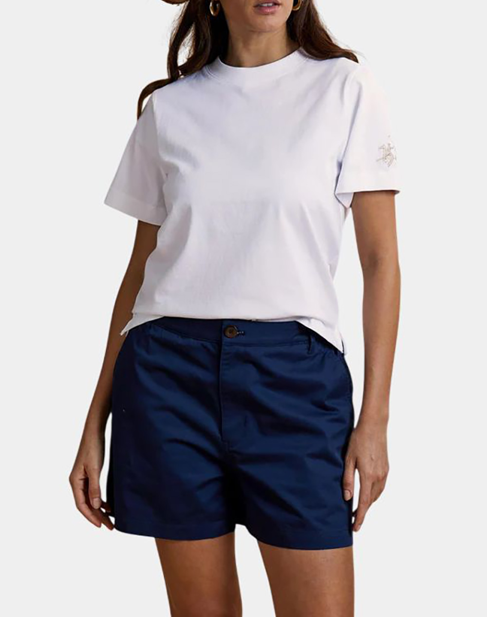 LA MARTINA ΜΠΛΟΥΖΑ T-SHIRT ΚΜ WOMAN T-SHIRT S/s CREWNECK LGT 3LMWCR001-00001 White