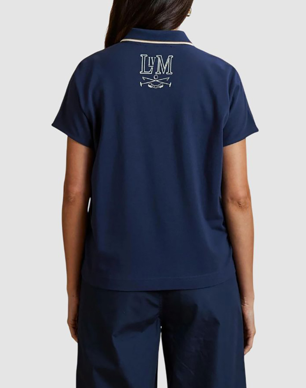 LA MARTINA ΜΠΛΟΥΖΑ ΠΟΛΟ ΚΜ WOMAN POLO S/S PIQUET STRETCH 3LMWCPG31-07017 NavyBlue φωτογραφία
