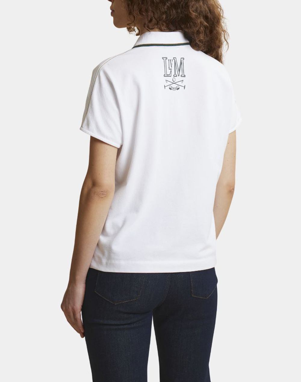 LA MARTINA ΜΠΛΟΥΖΑ ΠΟΛΟ ΚΜ WOMAN POLO S/S PIQUET STRETCH 3LMWCPG31-00001 White φωτογραφία