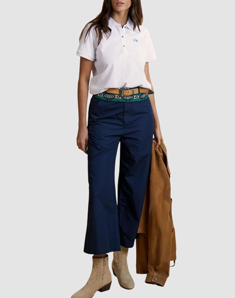 La Martina Μπλούζα Πολο Κμ Woman Polo S 30 1 Cotton Piq 3Lmwcp006-00001 White Γυναικεία ρούχα μπλούζες Politikos Shop Πολιτικός