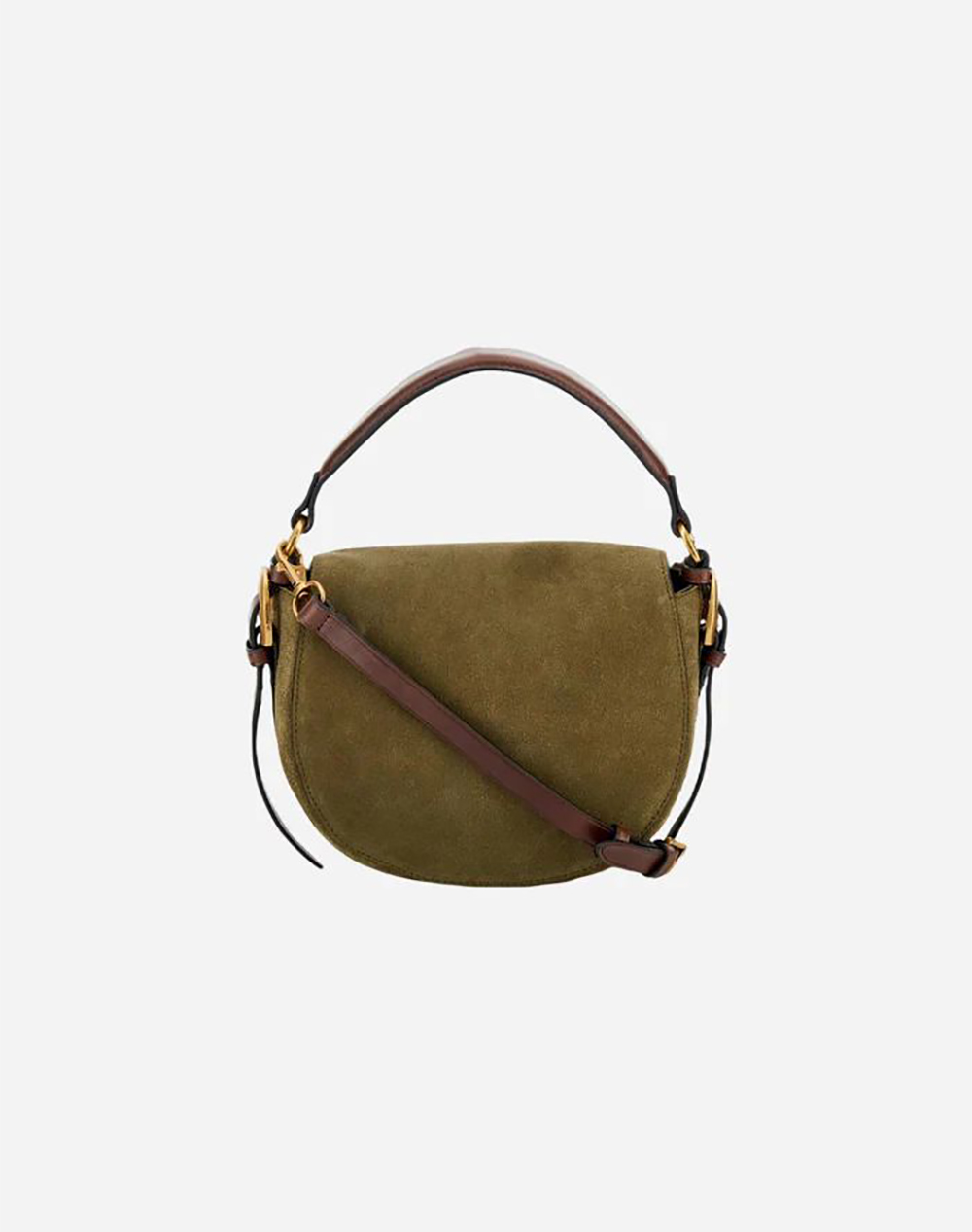 LA MARTINA LA MARTINA ΤΣΑΝΤΑ BANDOLIERA SUEDE/CUOIETTO 3LMWCA011-LT130-B3215 Olive - 2