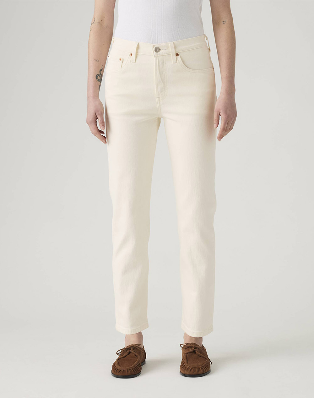 LEVIS 501® CROP 36200-0374-0374 Ecru