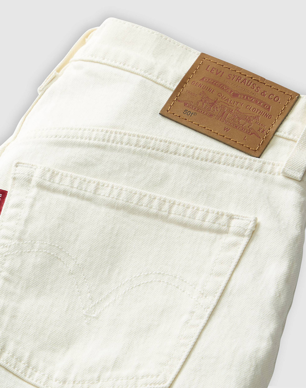 Levis 501 Crop 36200-0374-0374 Ecru Γυναικεία ρούχα παντελόνια Jean 5P Cargo Politikos Shop Πολιτικός