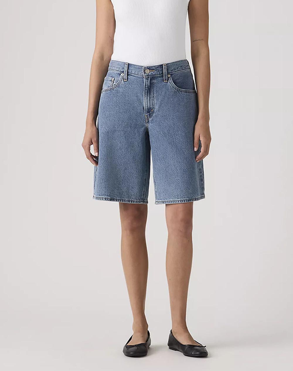 LEVIS LEVIS BAGGY DAD JORT 000MJ-0016-0016 DenimBlue